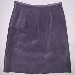 INC purple suede skirt